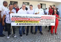 Deputado do PL posa para fotos com Jerônimo em Nazaré imagem