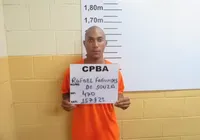 Detento que fugiu de presídio na Bahia é preso no Tocantins