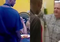 Garçom xinga cliente e bate de frente com Jacquin, "Seu otário" imagem