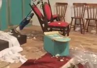 Homem é preso após vandalizar igreja em Trancoso, no sul da Bahia