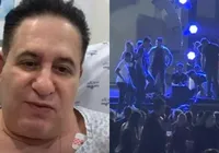 Marrone sofreu corte no rosto após queda em show; confira boletim imagem