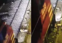 Por um fio! Homem sobrevive após ser atropelado por trem no Peru imagem