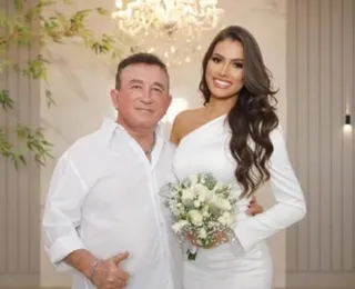 Amado Batista se casa com mulher 51 anos mais nova; veja