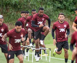 Com trabalho técnico, Vitória segue preparação pra enfrentar o Santos