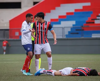 Copa do Brasil Sub-17: Bahia marca no fim e empata com o São Paulo