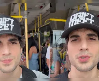 Fiuk aparece em ônibus lotado e causa repercussão: "Pegando o busão"