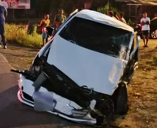 Motorista morre após batida entre carro e caminhão-tanque na BR-101