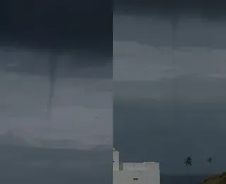 Vídeo impressionante mostra tromba d´água em Salvador; assista
