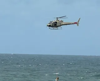 Vitimas de afogamento são resgatadas por helicóptero do Graer na Barra