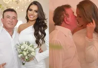 Amado Batista sobre esposa 52 anos mais nova: "No amor não existem regras"