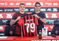 Matador, Kayzer é apresentado oficialmente pelo Vitória: "Muito feliz" imagem