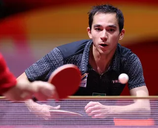 Hugo Calderano luta, mas fica com a prata do Mundial de Tênis de Mesa