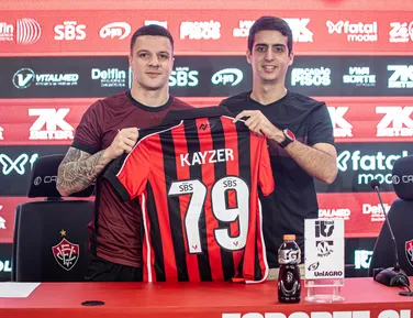 Matador, Kayzer é apresentado oficialmente pelo Vitória: "Muito feliz" - Imagem