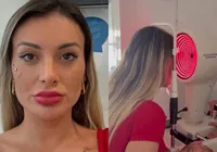 Andressa Urach faz cirurgia e muda cor dos olhos; confira imagem