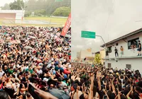 Dupla famosa faz show em local inusitado de cidade baiana; assista