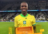 Melhor em campo, Vini Jr. celebra gol decisivo e vaga na Copa do Mundo imagem