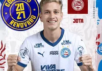 Pivete de Aço, volante Jota renova com o Bahia até 2027; veja imagem