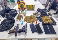 Vídeo: arsenal de armas e munições é apreendido em destino turístico