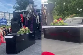 Adolescente chega a baile de formatura em caixão e motivo é exposto - Imagem