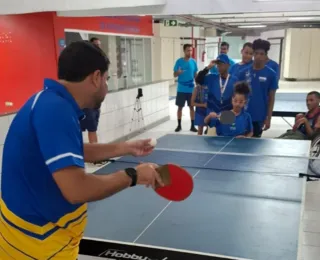 CRP Bahia abre vagas gratuitas no tênis de mesa paralímpico