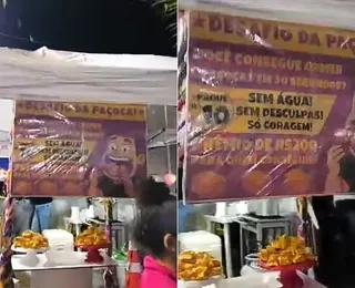 De boca cheia? Mulher se engasga com paçocas em festa e é internada