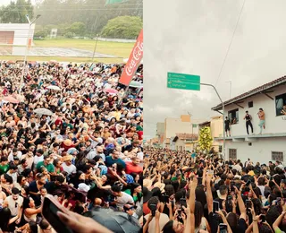 Dupla famosa faz show em local inusitado de cidade baiana; assista