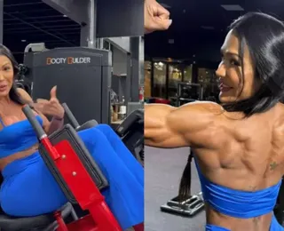 Gracyanne Barbosa sofre acidente na academia