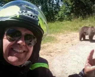 Italiano é atacado e morre logo após tirar selfie com urso