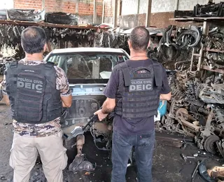 Operação da Polícia Civil desarticula desmanche de veículos no Lobato
