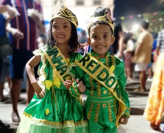 Sessão fofura: Rei e Rainha do Milho desfilam simpatia no Pelourinho