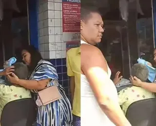 Teto de mercado desaba e deixa idosa ferida em Salvador