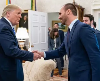 Trump escolhe Eduardo Bolsonaro como 'nome dos sonhos' contra Lula