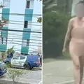 Mulher sai na rua nua e acaba presa após confessar ter matado o pai imagem