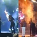 Pegou fogo! Backing vocal do Limão com Mel sofre acidente em show imagem