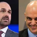 Pivô de crise, Eduardo Bolsonaro confronta Alexandre de Moraes imagem