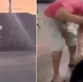 Vídeo: Homem arrasta mulher pelos cabelos e a espanca com socos imagem