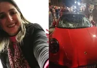 Acidente com Porsche deixa mulher morta e duas feridas em evento