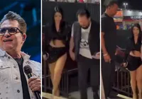 Após revelar doença, Marrone aparece com nova namorada mais nova