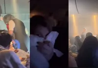 Carregador pega fogo em avião e o inesperado acontece no meio do voo