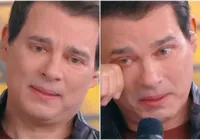 Chorando, Celso Portiolli interrompe programa e faz confissão