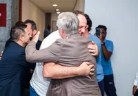 Encontro de peso! Rogério Ceni e Ancelotti surgem juntos antes de Bahia x Santos