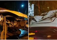 Homem tem carro atingido por avião, assaltado e destruído por ladrão imagem