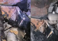 Incêndio destrói casa e deixa pai e filho feridos em Pirajá