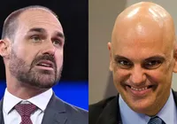 Pivô de crise, Eduardo Bolsonaro confronta Alexandre de Moraes