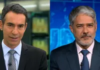 Substituto de William Bonner quer levar esposa da Record para a Globo