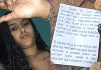 Tribunal do crime: veja teor da carta deixada ao lado de jovem decapitada imagem