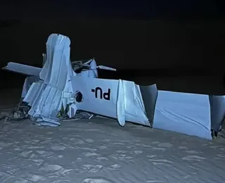 Avião de pequeno porte cai nos Lençóis Maranhenses e deixa dois mortos