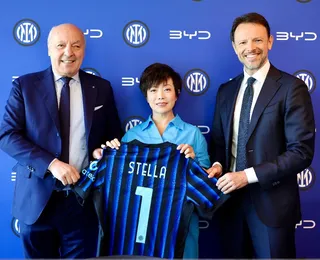 BYD oficializa parceria automotiva global com a Inter de Milão