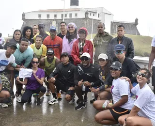 Corredores realizam ato em apoio a maratonista atropelado na Pituba