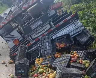 Motorista morre após caminhão tombar em rodovia de Jequié